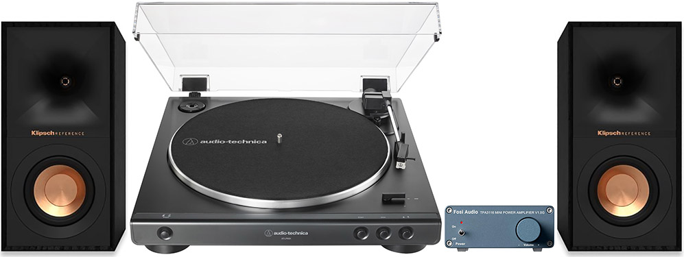Audio Technica AT-LP60X + Fosi 1.0G + Klipsch R-40M